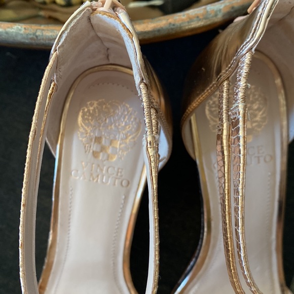VINCE CAMUTO rose gold heels with class & bling….Gorgeous!! EUC!🌸 - Picture 13 of 14